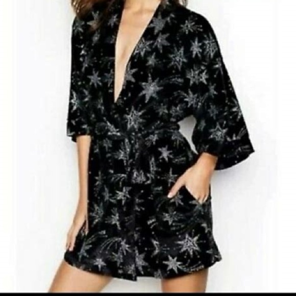 Limited Edition Victoria's Secret Velvet Star Kimono Robe
